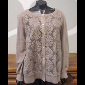 NWT CHARLOTTE TARANTOLA Floral  Cardigan size PXS